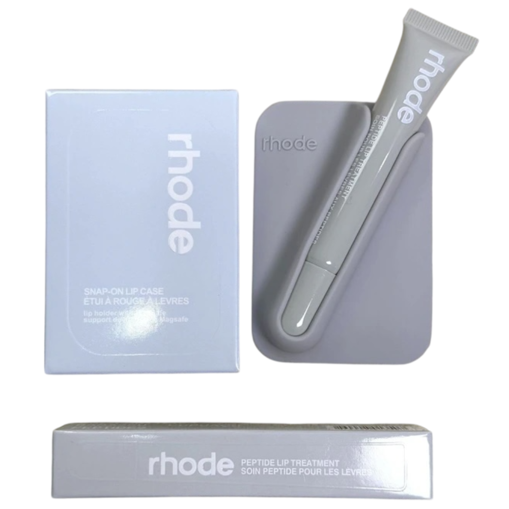 Rhode Grey Snap On Lip Case With Lip Kit | LIPPYCASE LONDON