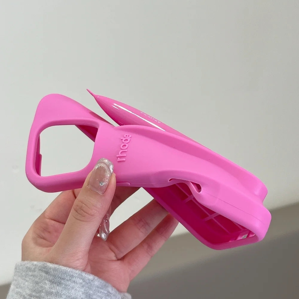 Lip Gloss Kit Silicon Phone Case for iPhone - Pink