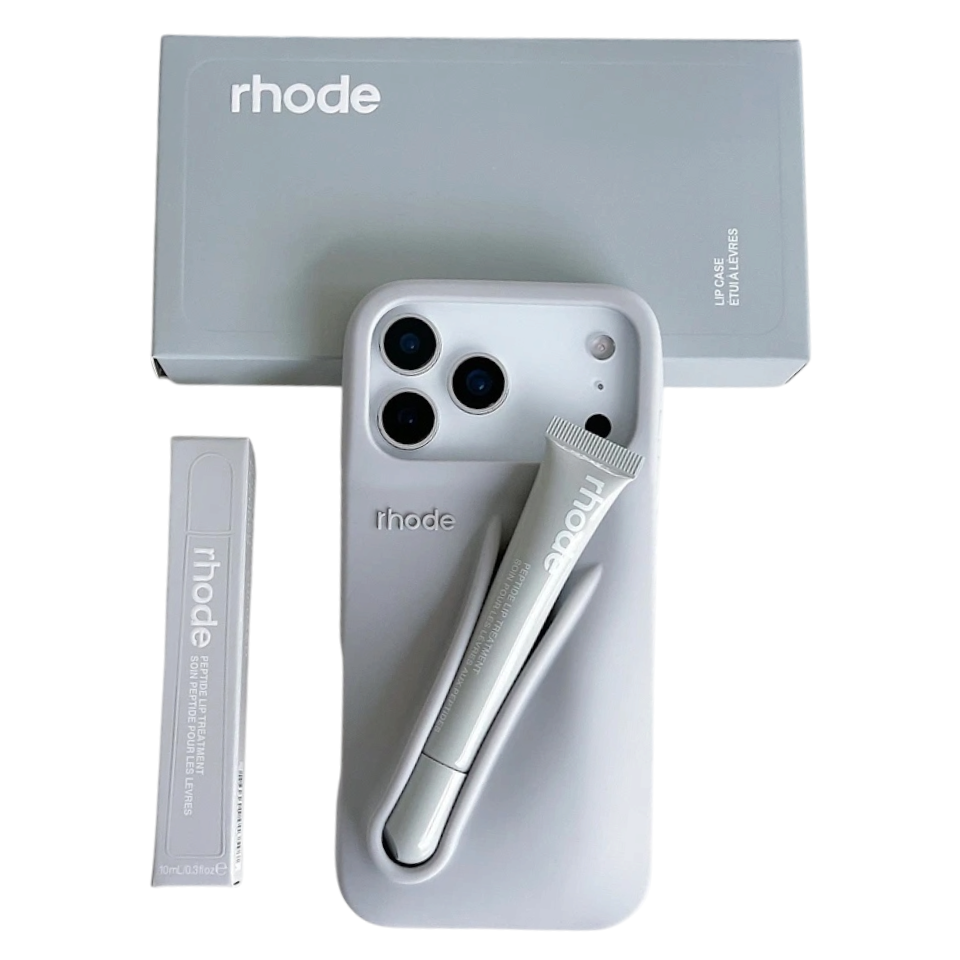 Lip Gloss Kit Silicon Phone Case for iPhone - Grey