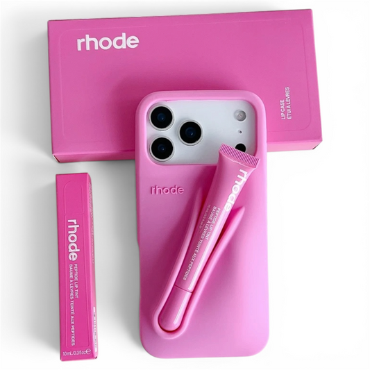 Lip Gloss Kit Silicon Phone Case for iPhone - Pink