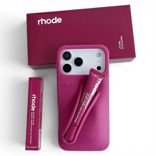 Lip Gloss Kit Silicon Phone Case for iPhone - Raspberry