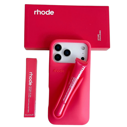 Lip Gloss Kit Silicon Phone Case for iPhone - Red