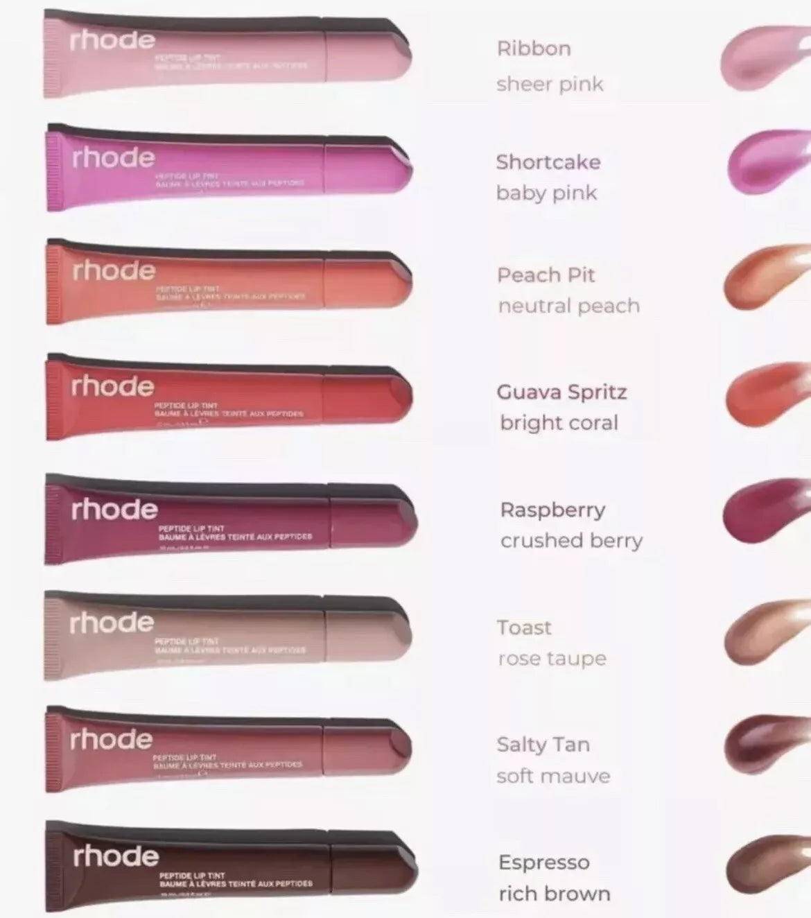 Lip Gloss Peptide Lip Tint Treatment Moisturiser Lip Gloss Hydrating Balm